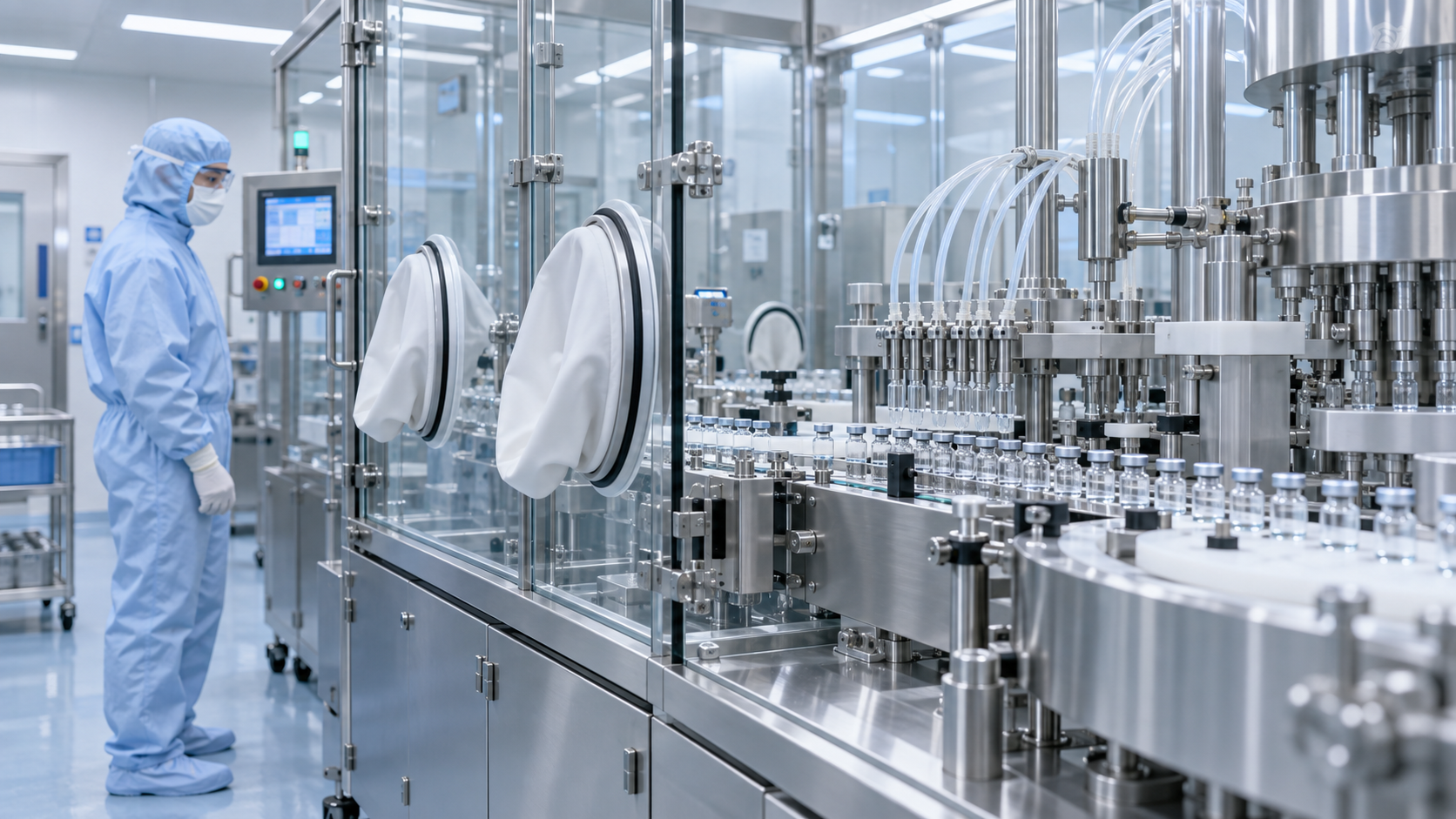 An API-to-Sterile Drug-Product Pathway — illustrative concept